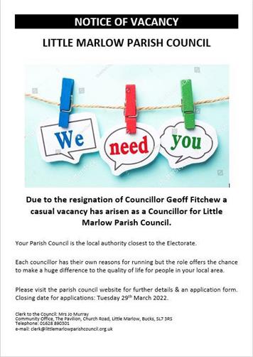  - Little Marlow Parish Council Councillor Vacancy